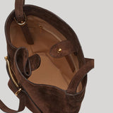 Little Liffner | Large Belted Bucket Bag in Brown
