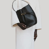 Liffner | Belted Bucket Bag Large in Black