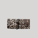 Leopard belted clutch