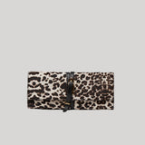Leopard belted clutch