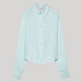 Forte Forte | Linen Gauze Shirt with Embroidery in Plume