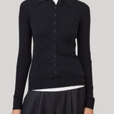 Lisa Yang | Agata Cardi Shirt in Black