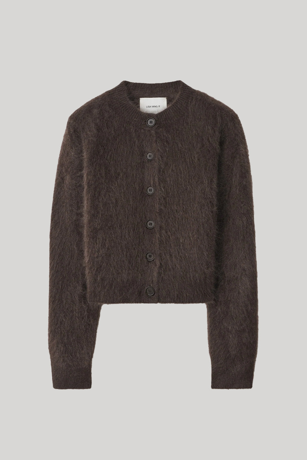Dark brown fuzzy cardigan