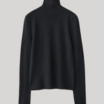 Black turtleneck sweater