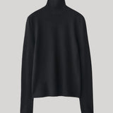 Black turtleneck sweater