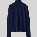 Navy turtleneck sweater