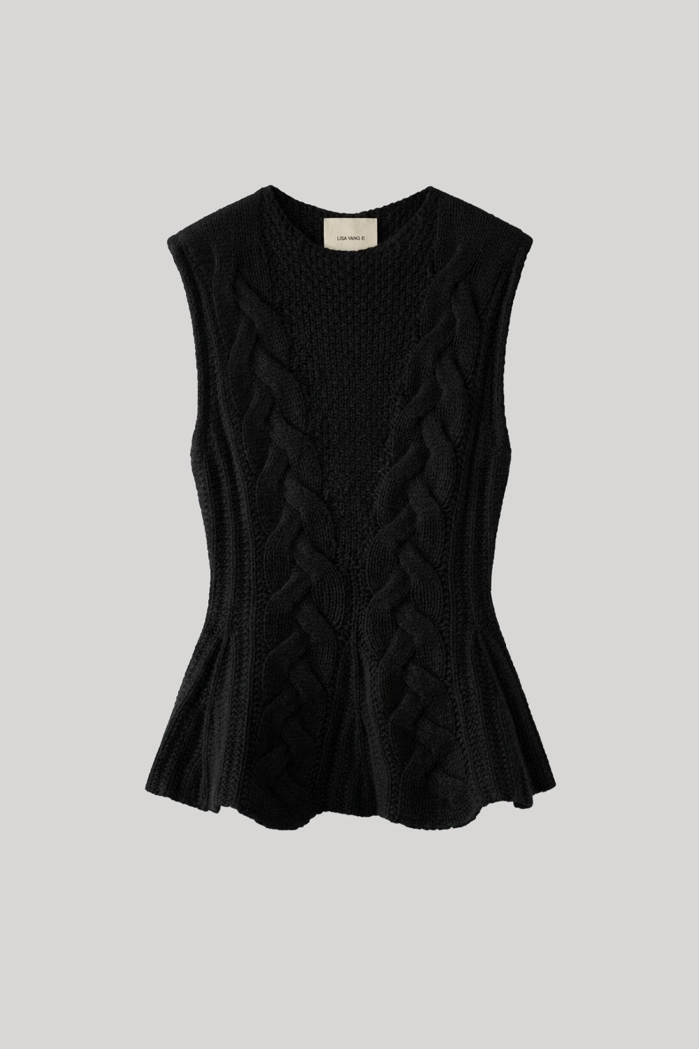 Black sleeveless knit