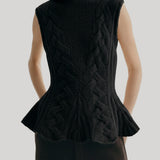 Black sleeveless knit