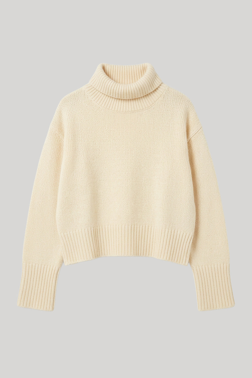 Light yellow turtleneck sweater