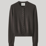 Brown cropped cardigan