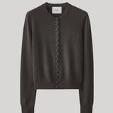 Brown cropped cardigan