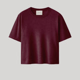Plum knit t shirt