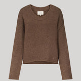 Loulou de Saison | Derry LDS U Neck Cashmere Sweater in Coffee