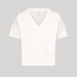 Loulou De Saison | FAAA LDS V-neck T-shirt in White
