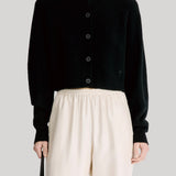 Loulou De Saison | Heike Cashmere Cardigan in Black