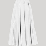 Mantù | Pleated Skirt in White