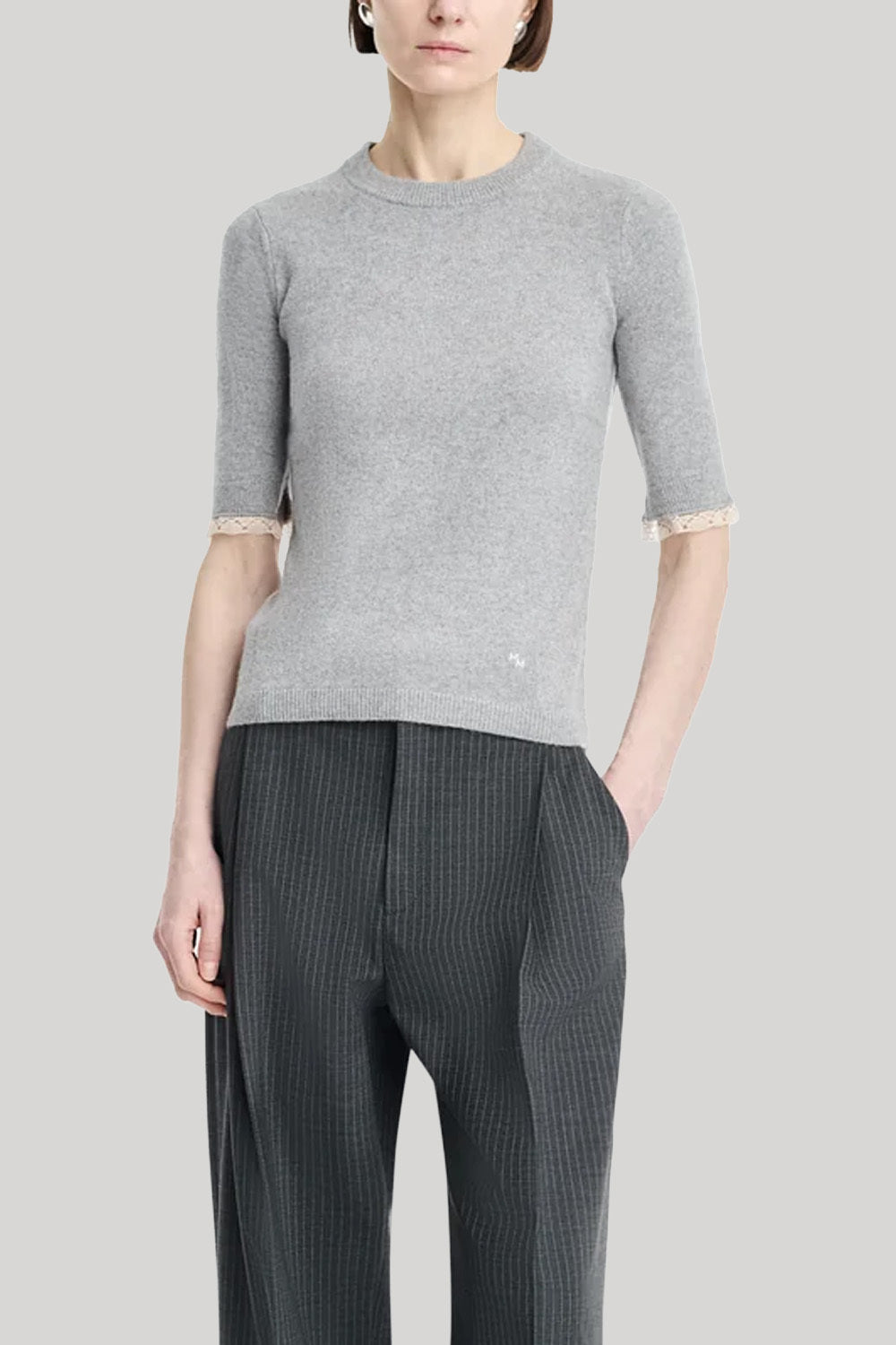 Grey baby tee