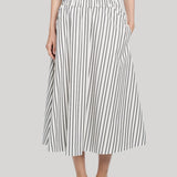 Maria McManus | Circle Skirt in Ivory Stripe