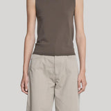 Maria McManus | Double Keyhole Top in Taupe