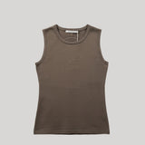 Maria McManus | Double Keyhole Top in Taupe