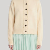 Maria McManus | Ladder Stitch Cardigan in Ecru