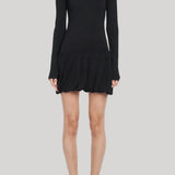 Maria McManus | Long Sleeve Ruched Dress in Black