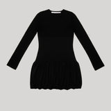 Maria McManus | Long Sleeve Ruched Dress in Black