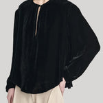 Blck velvet blouse