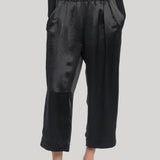 Maria McManus | Pull On Wide Leg Crop in Black