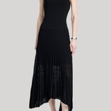 Maria McManus | Halter Pleat Dress in Black