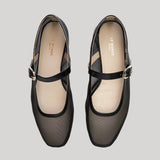 Le Monde Beryl | Mary Jane in Black Mesh