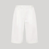 Matteau | Long Chino Short in Chalk