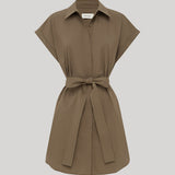 Matteau | Mini Shirt Dress in Birch