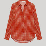 Matteau | Classic Shirt in Tomato Polka Dot