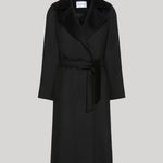 Black wrap coat