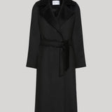 Black wrap coat
