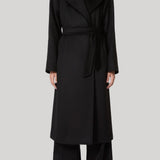 Black wrap coat