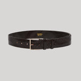 Max Mara | Braided Leather Belt in Black