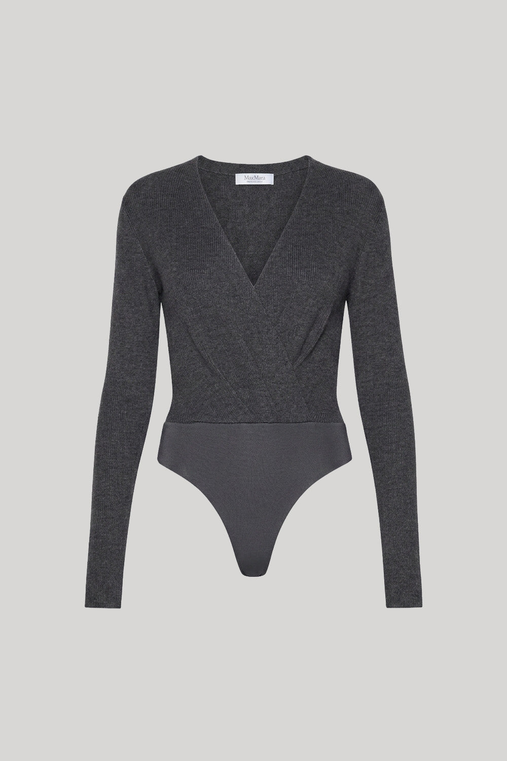 Dark grey long sleeved body suit
