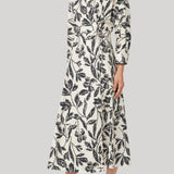 Max Mara | Printed Poplin Dress in Beige