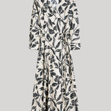 Max Mara | Printed Poplin Dress in Beige