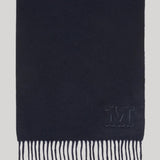 Max Mara | Monogram-Embroidered Cashmere Stole in Ultramarine