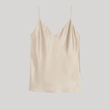 Max Mara | Silk Satin Top in Sand