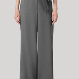 Max Mara | Stretch Wool Cloth Trousers in Medium Grey
