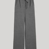 Max Mara | Stretch Wool Cloth Trousers in Medium Grey