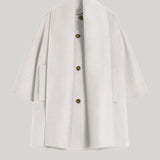 Max Mara | Cashmere Cape with Scarf Detail