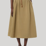 Max Mara | Pleated Cotton Ottoman Skirt