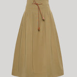 Max Mara | Pleated Cotton Ottoman Skirt