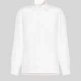 Max Mara | Silk Button Down in White