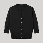 Black v neck cardigan